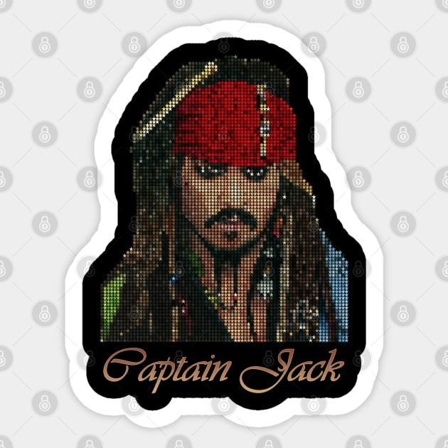 Jack Sparrow - Johnny Depp Sticker by raaak